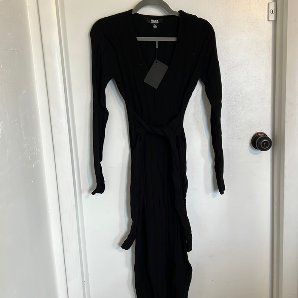 Long sleeved, v neck, sweater dress. NWT